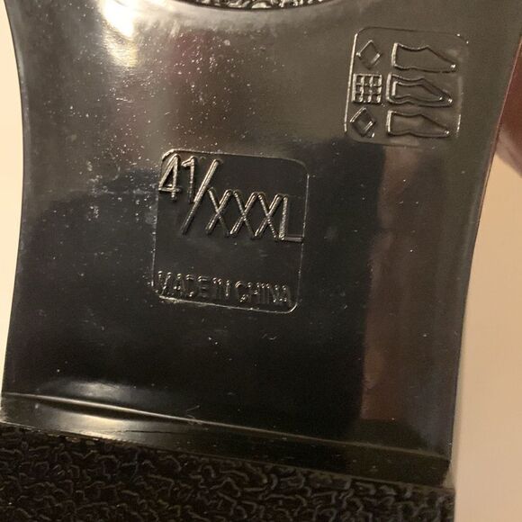 Silky Toes black and green short rain boots size 41/XXL NEW - Picture 5 of 8